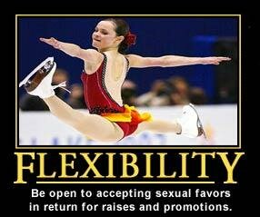 Flexibility open to accepting sexual favors in return for promotions