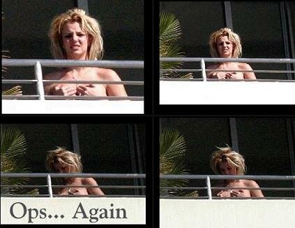 Britney Oops Did It Again on balcony