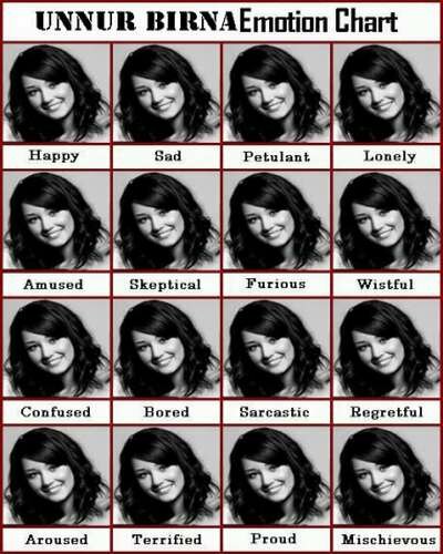 Miss World Unnur Birna Emotion Chart