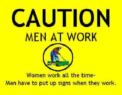 Caution Men Working